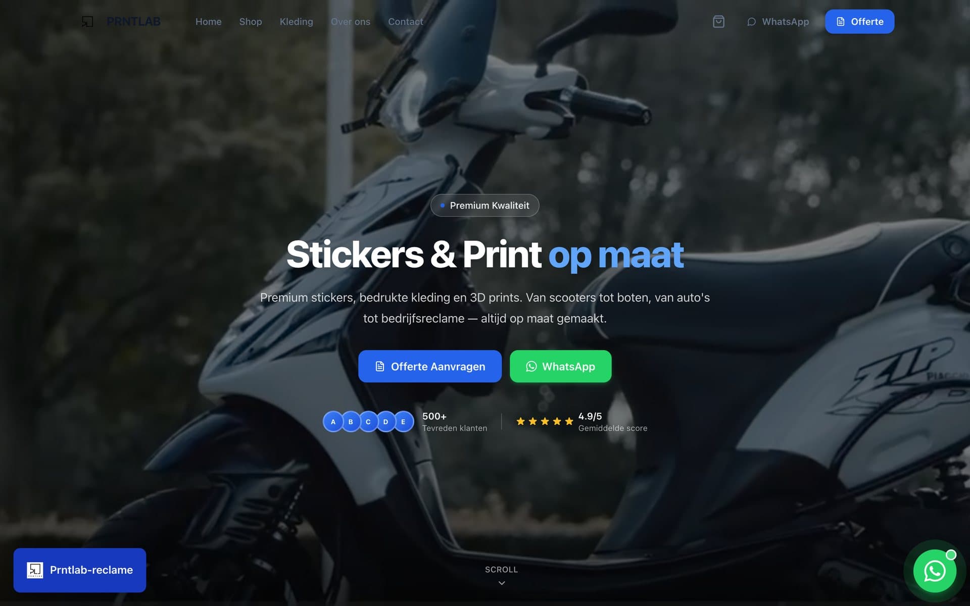 PRNTLAB: website